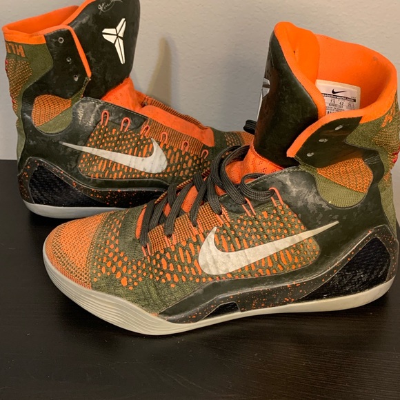 Nike Kobe IX 9 Elite Strategy 630847-303 Sequoia/Green/Silver Sz 8.5 Basketball - Picture 6 of 9